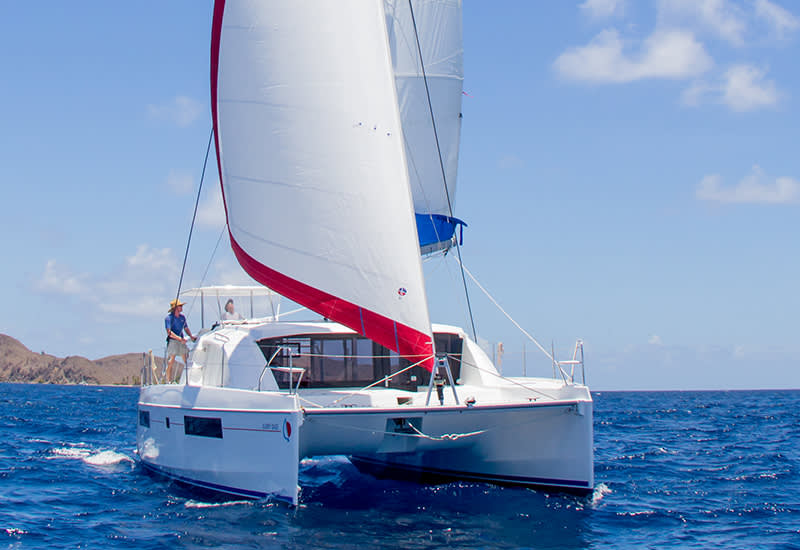 Sunsail 404 vooruit