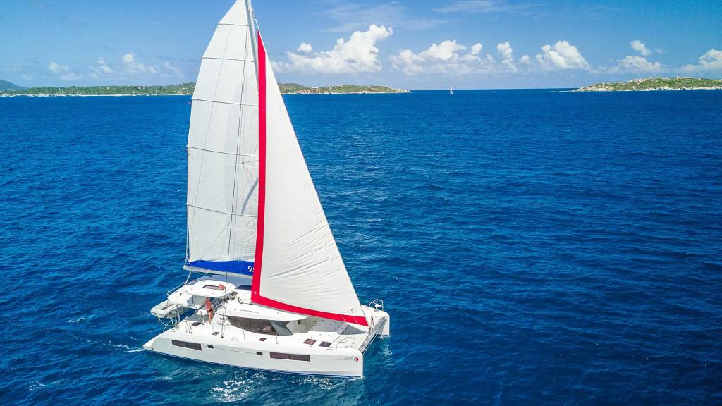 Virgin Gorda - Sunsail 454 sailing