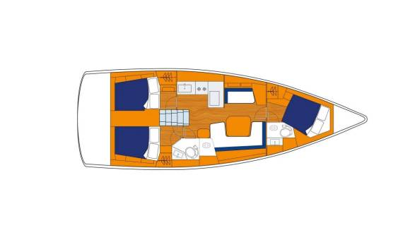 Sunsail 41.1 – 3 cabin