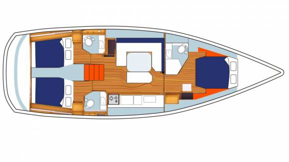 Sunsail 47 – 3 cabin